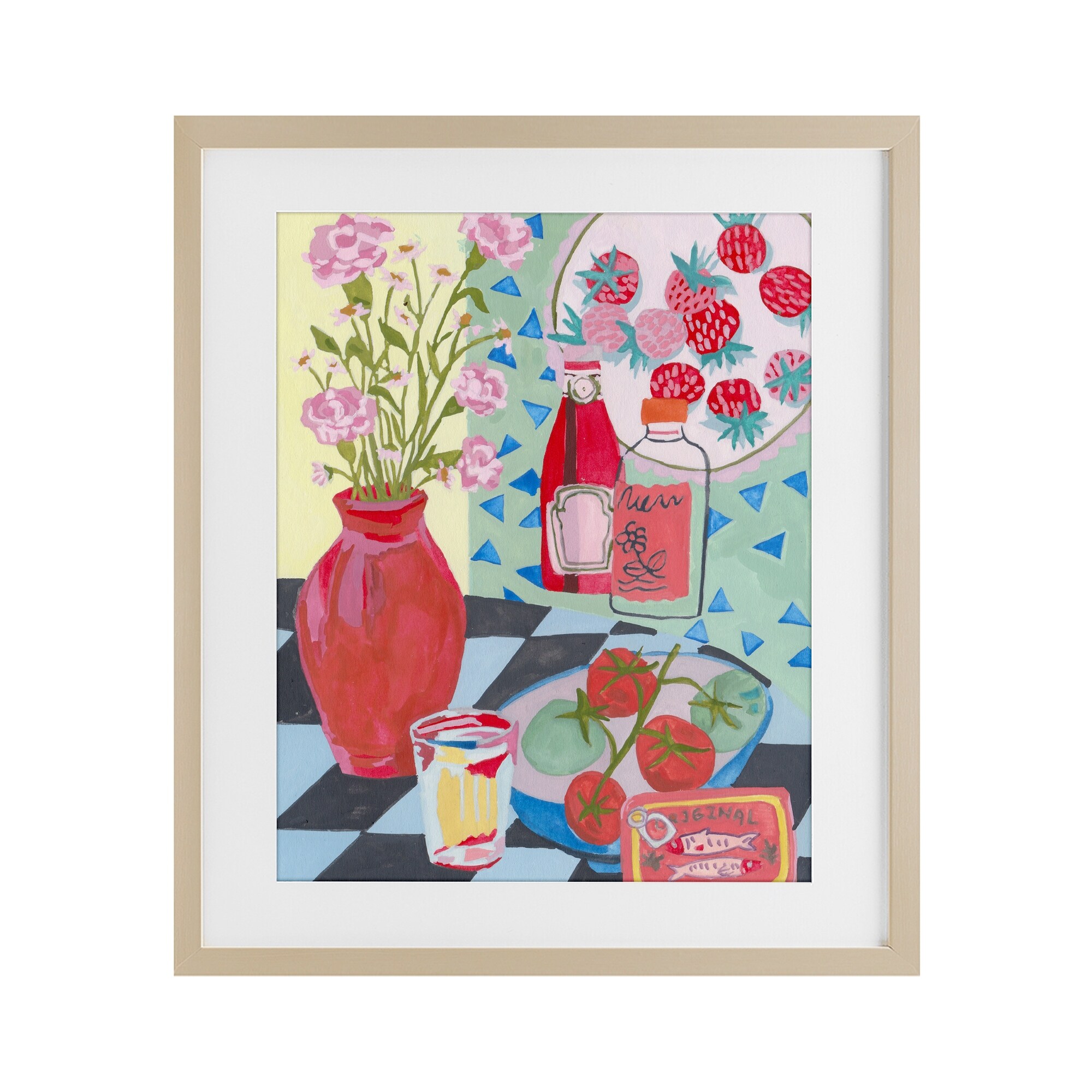 Stupell Kitchen Sauces Still Life Under Glass Framed Design By Melissa Wang