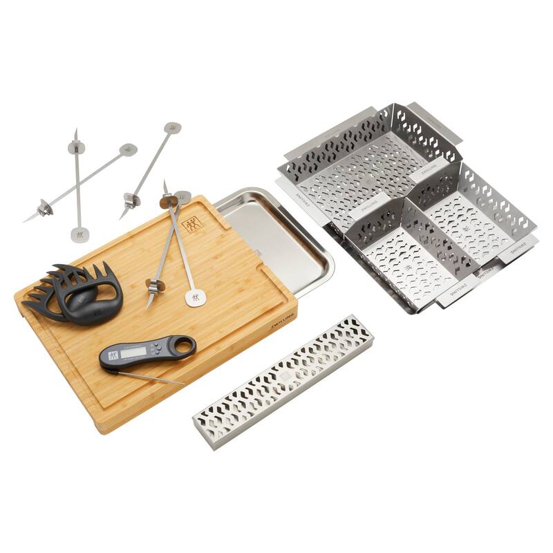 ZWILLING BBQ+ 13-pc Grill Accessories Tool Set - Stainless Steel - 13-pc