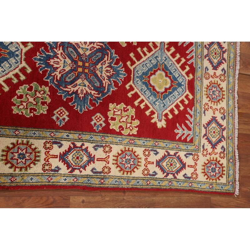 Traditional Red Kazak Oriental Foyer Rug Handmade Wool Carpet - 2'7" x 4'1"