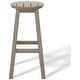 preview thumbnail 18 of 97, Laguna Hdpe All Weather Outdoor Patio 29" Round Bar Stool