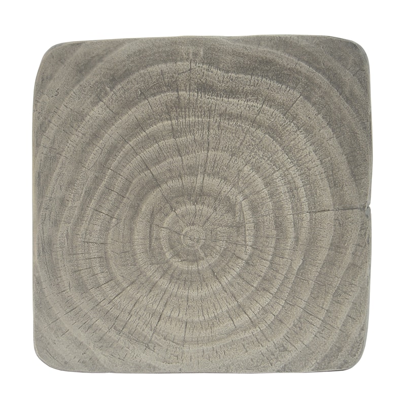 Spiral-Design Side Table Featuring Timber-Like Texture‌