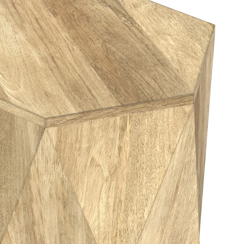 WyndenHall Jerome 16 inch Wide Solid Mango Contemporary End Table & Fully Assembled - 16"W x 16"D x 22"H
