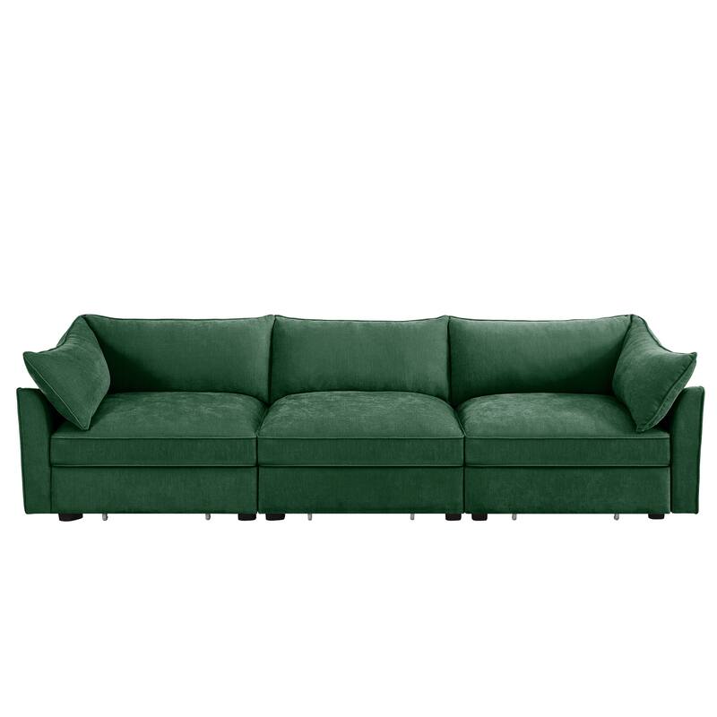 3 Seater Sofa With Storage Pull out Drawers Under Each Seat, ,3 - Seat Large Wide And Deep Seat Sofa