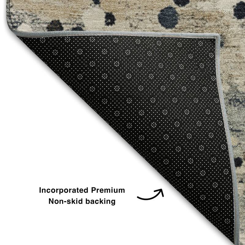 Premium Washable Super Soft Abstract Drip Mayfield Rug