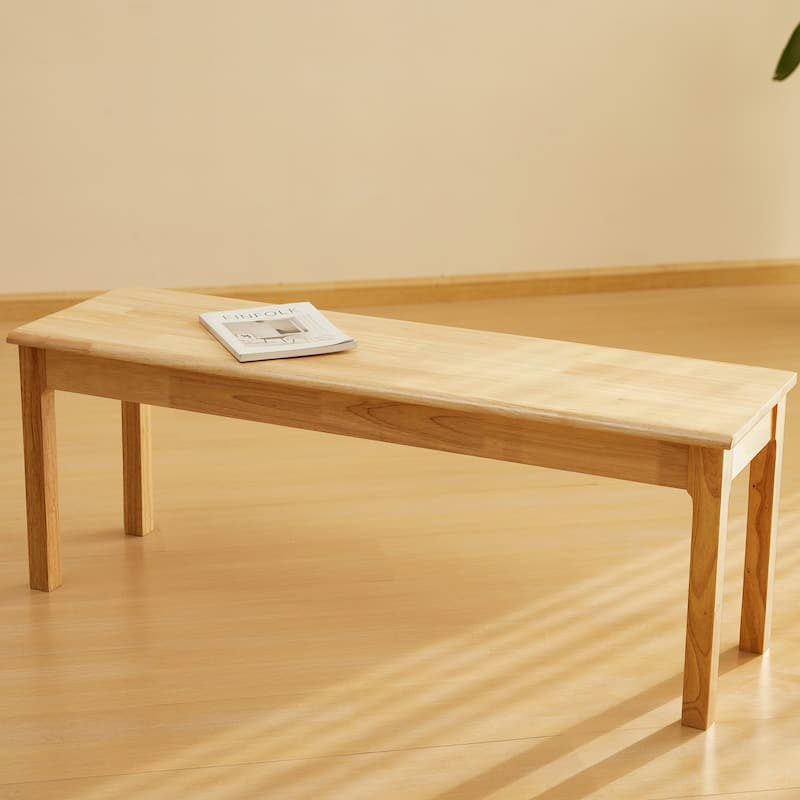 Solid Wood Dining Bench Entryway Bench Farmhouse Kitchen Table Bench