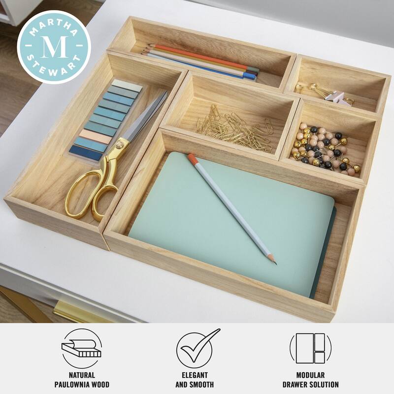 Flash Furniture LY-E20615-WH-MS Weston 6" Tall Office Organizer with