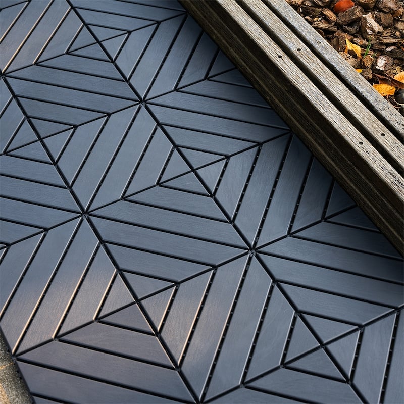 1 ft. x 1 ft. Outdoor Patio Deck Tiles, Garage Floor Tiles(Box of 44)