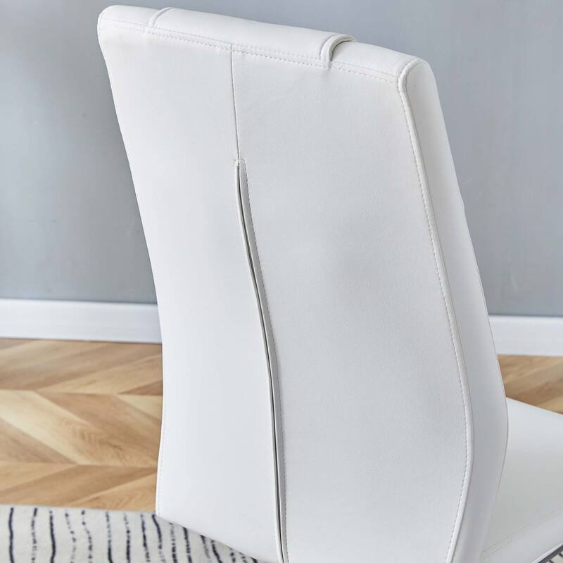 Dining Chairs with Faux Leather,Side Chairs(Set of 8)