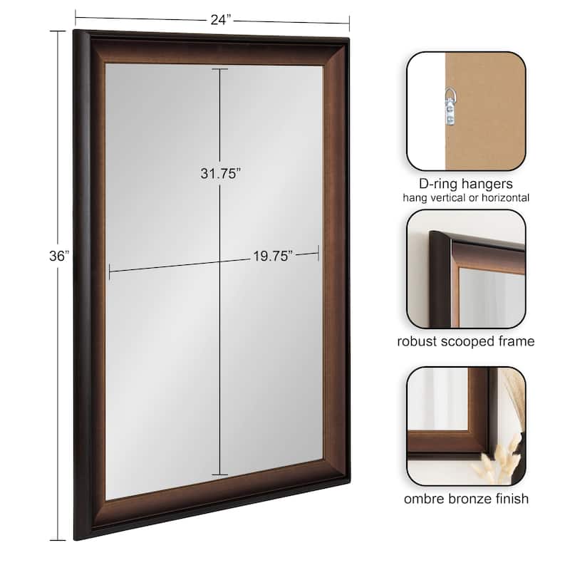 Kate and Laurel Gotley Rectangle Wall Mirror