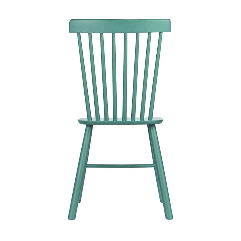 Rubberwood Dining Chairs with Slatted Back - 19.5"L x 19.5"W x 36.0"H