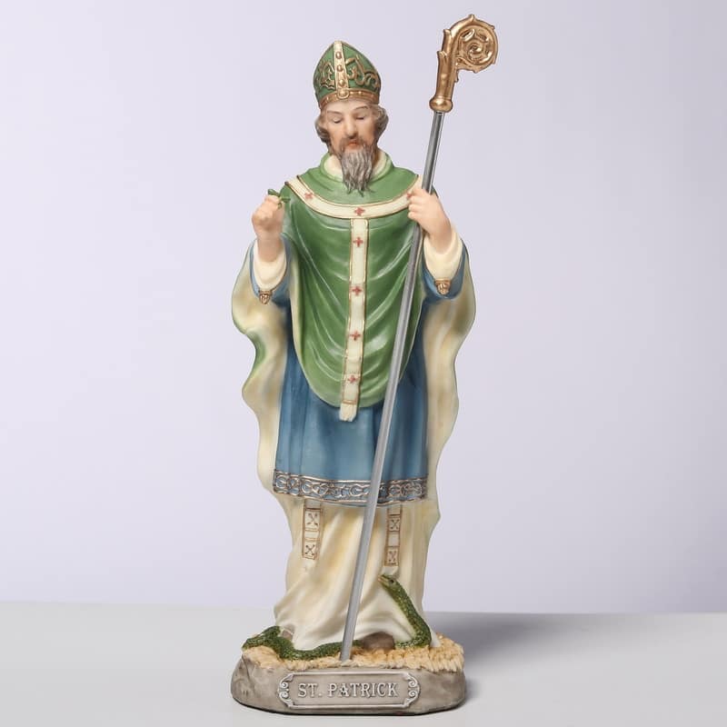 6.3 inches Height Polyresin Saint Patrick Multicolor Finish Figurine
