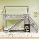 preview thumbnail 12 of 18, Costway Twin Over Twin Bunk Bed with Slide & Staircase with Storage