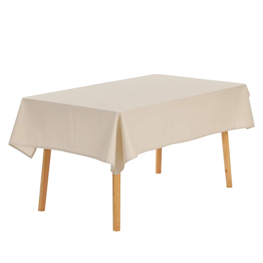 1Pcs Rectangle Tablecloth Wrinkle Resistant Washable Linen Table Cover