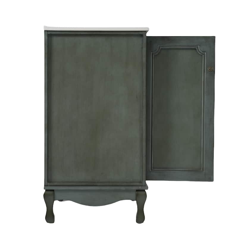 Christopher Knight Home - 30" Vintage Bathroom Vanity with Ceramic Sink & Adjustable Storage Shelves