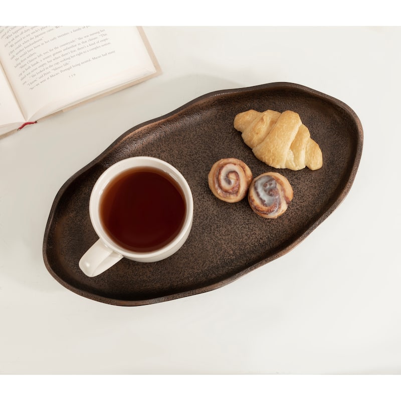 Kate and Laurel Alessia Oval Decorative Tray