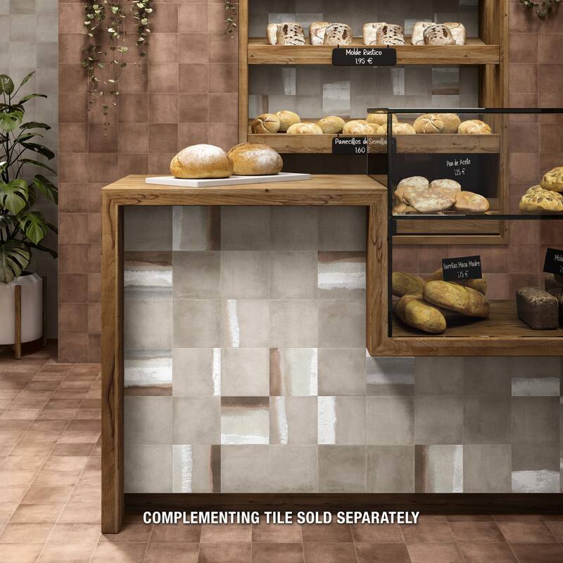 Merola Tile Matter Taupe 6" x 6" Porcelain Floor and Wall Tile