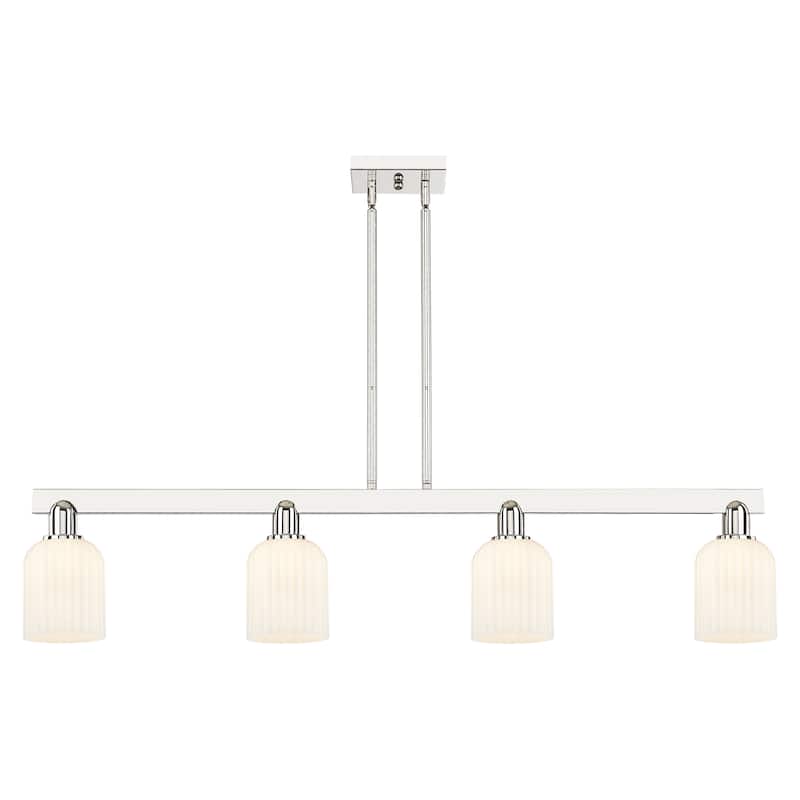 Innovations Lighting Downtown Urban - Bridal Veil - 4 Light 48" Stem Hung Island Light