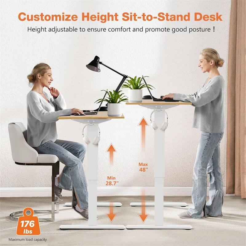 Standing Desk with Double Drawer