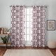 preview thumbnail 19 of 41, Exclusive Home Kochi Light Filtering Linen Blend Grommet Top Curtain Panel Pair 54" w x 84" l - Burgundy