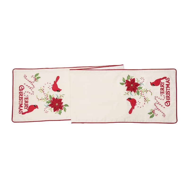 Christmas Cardinal Cane Runner - 14" x 72"