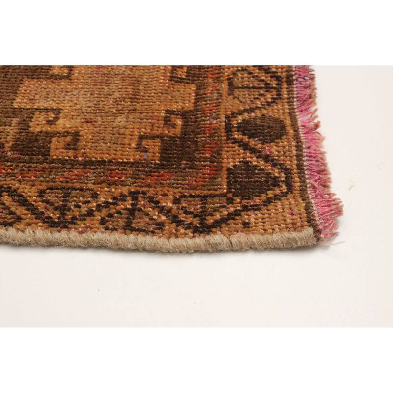 ECARPETGALLERY Hand-knotted Antalya Vintage Dark Copper Wool Rug - 3'6 x 5'5