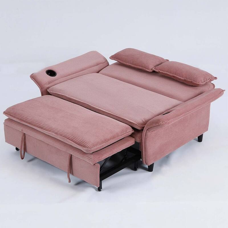 65.74-inch Adjustable Armrest and Backrest Multi-Functional Sofa Bed,Ideal for Bedrooms and Living Rooms