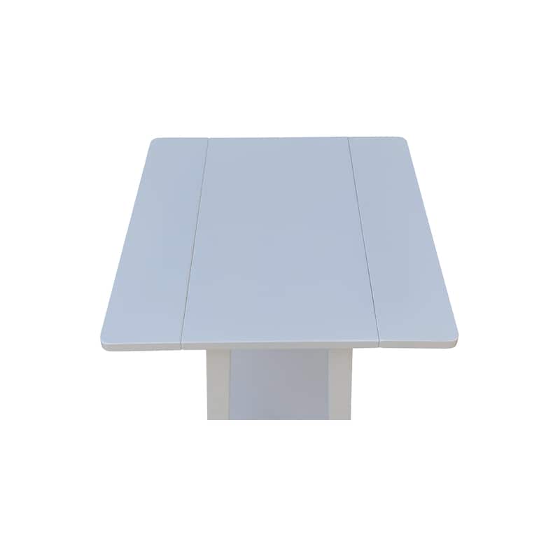 Square Solid Wood Drop Leaf Side Table