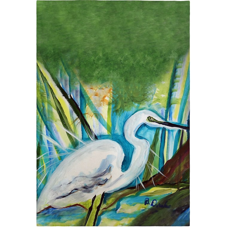 Betsy's Great Egret Guest Towel - 20x20