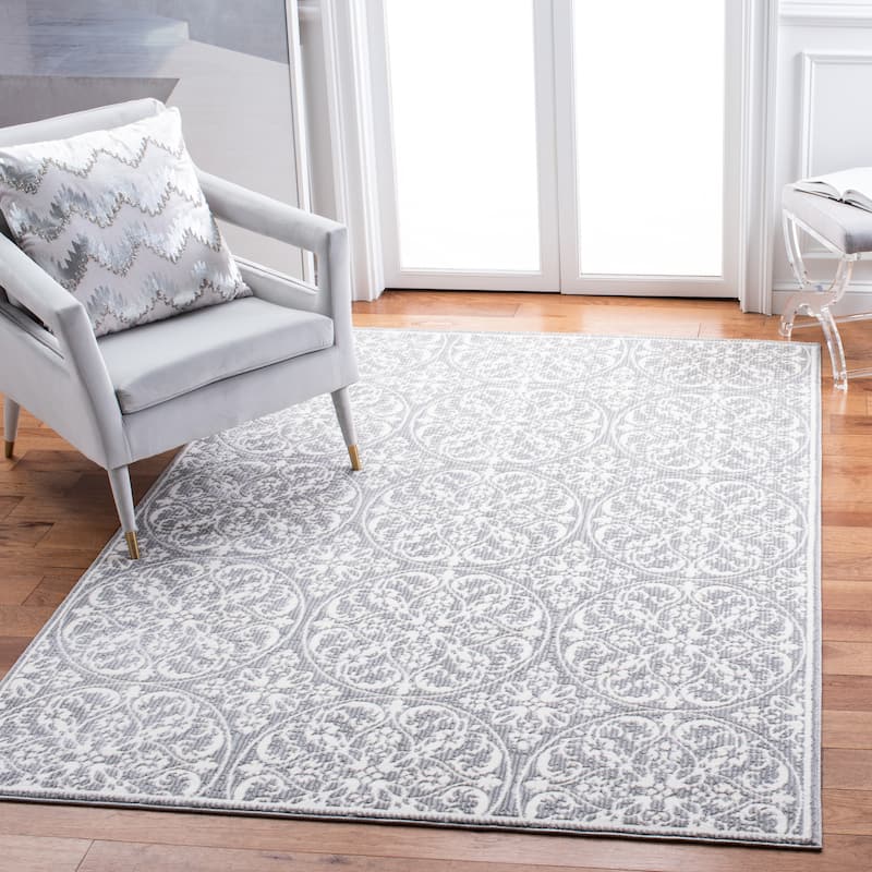 SAFAVIEH Lagoon Kathie Modern Abstract Rug - 4'5" x 6'5" - Grey/Ivory