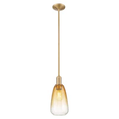 Innovations Lighting Downtown Urban - Brookhaven Almond - 1 Light 6" Stem Hung Mini Pendant