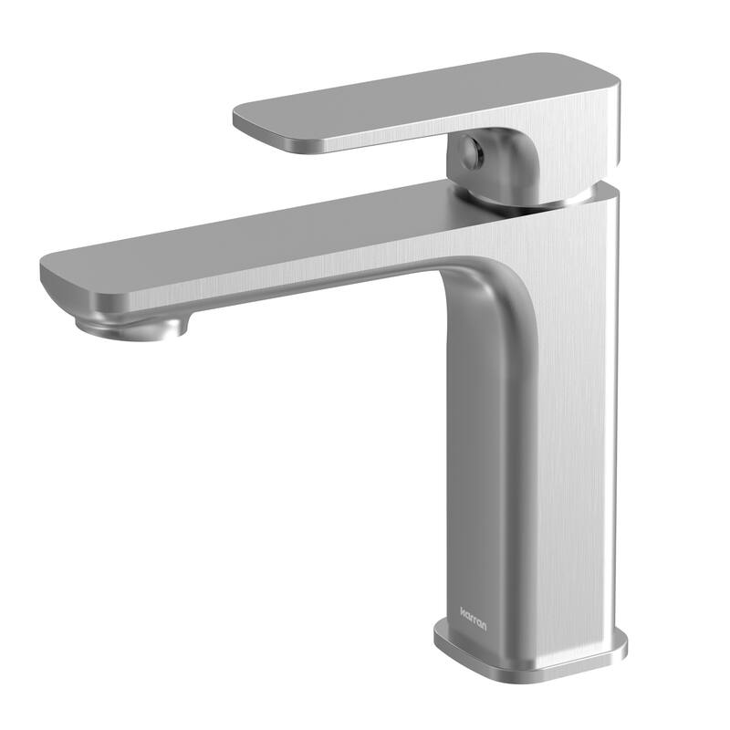 Karran Venda KBF510 Single-Handle Single Hole Basin Bathroom Faucet with Matching Pop-up Drain