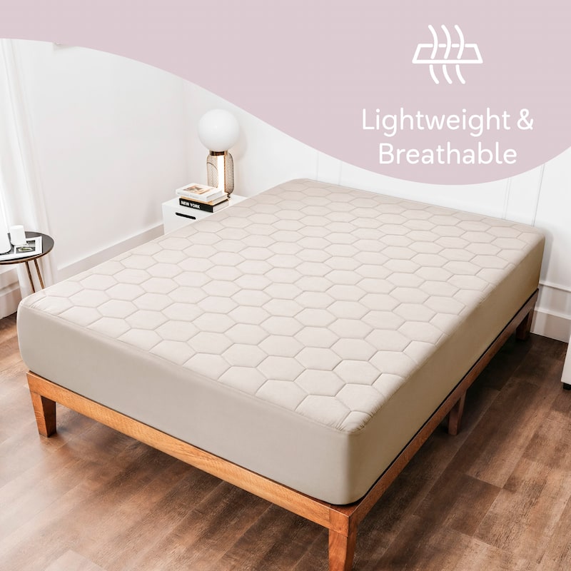 Virtu Quilted Fitted Mattress Pad Cover