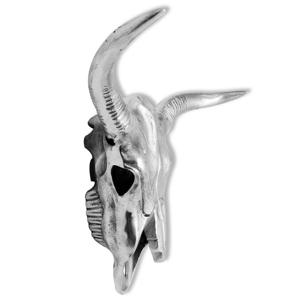 Shop Vidaxl Bull Skull Head Decoration Wall Mounted Aluminum