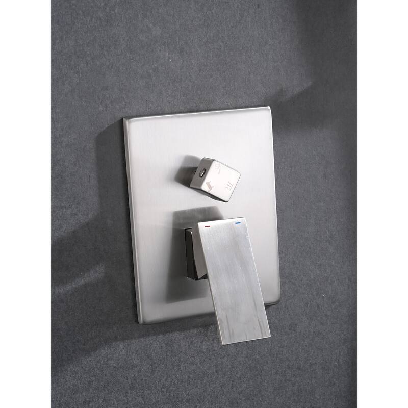 Ceiling Mounted Shower System Combo Set with Handheld and 16"Shower head