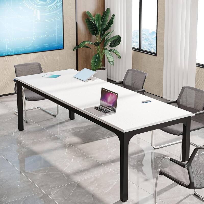 78.74" Large Rectangle Conference Table/Desk, Modern Seminar Meeting Table, Business Tables for Boardroom & Office