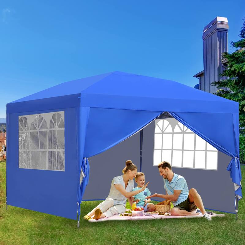 Ainfox 10'x10' Pop Up Canopy Tent Outdoor Commercial Instant Gazebos Portable Shelter Canopies