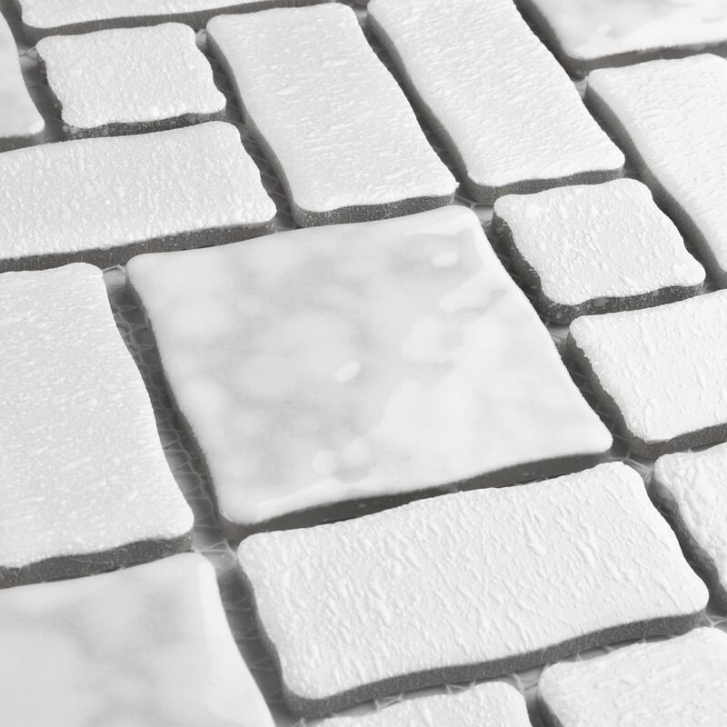 Merola Tile Academy White 11-7/8" x 11-7/8" Porcelain Floor and Wall Tile