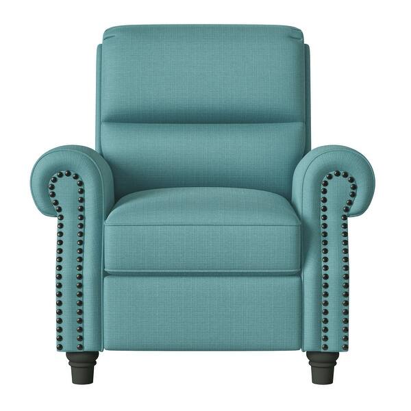 Copper Grove Jessie Linen Push Back Recliner Chair On Sale Overstock 20255122 Dove Grey