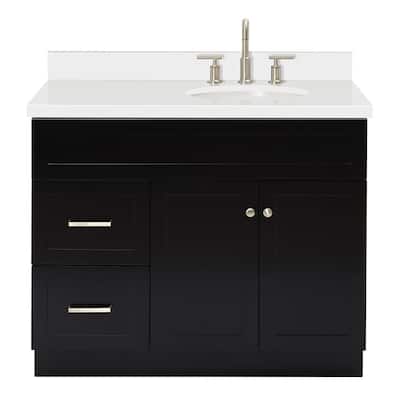 Ariel F043SRWQOVO Hamlet 42" Free Standing Single Basin Vanity Set