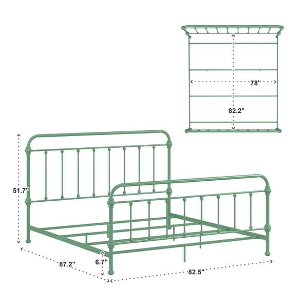 dimension image slide 0 of 4, Giselle II Metal Bed iNSPIRE Q Modern