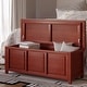 preview thumbnail 6 of 11, John Louis Home Solid Wood Open Top Storage Bench