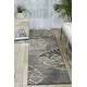 preview thumbnail 3 of 14, Nourison Maxell Modern Botanical Leaf Area Rug 2' 2" x 7' 6" - Grey - Runner