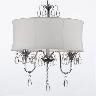 Modern Contemporary White Drum Shade Crystal Plug In Chandelier Lighting Ping The Best Deals On Chandeliers Modern Contemporary White Drum Shade Crystal Plug In Chandelier Lighting Ping The Best Deals On Chandeliers