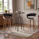 Option Black Table & Black Fabric Chairs