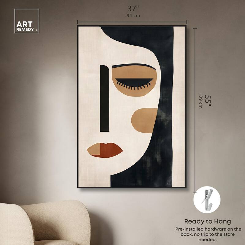 Face Moderne II Canvas by Art Remedy