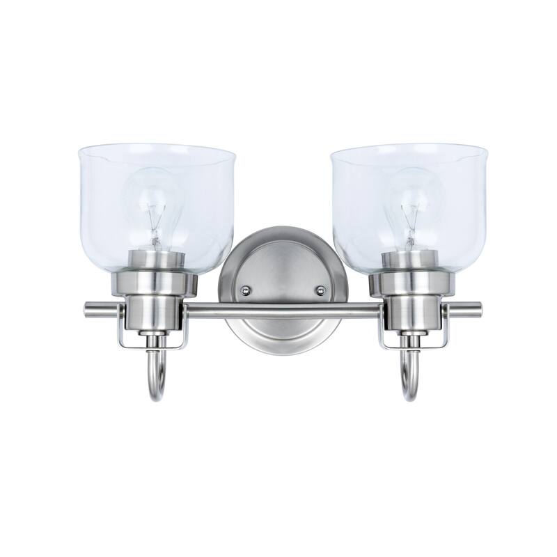 Brio Lighting Brighton Farmhouse 2-Light Dimmable Bathroom Vanity Light