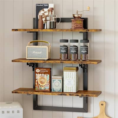 24 inch Kitchen Shelves Wall Mounted - 7.28"D x 23.62"W x 26.18"H
