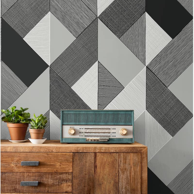 Stacy Garcia Home Marquetry Peel and Stick Wallpaper