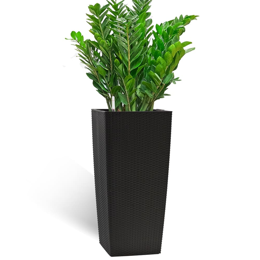 30" Large Flower Pots Planter with Self-Watering Drainage Holes&Inner Trays Plant Pot with Drain Holes, Water Level Monitor