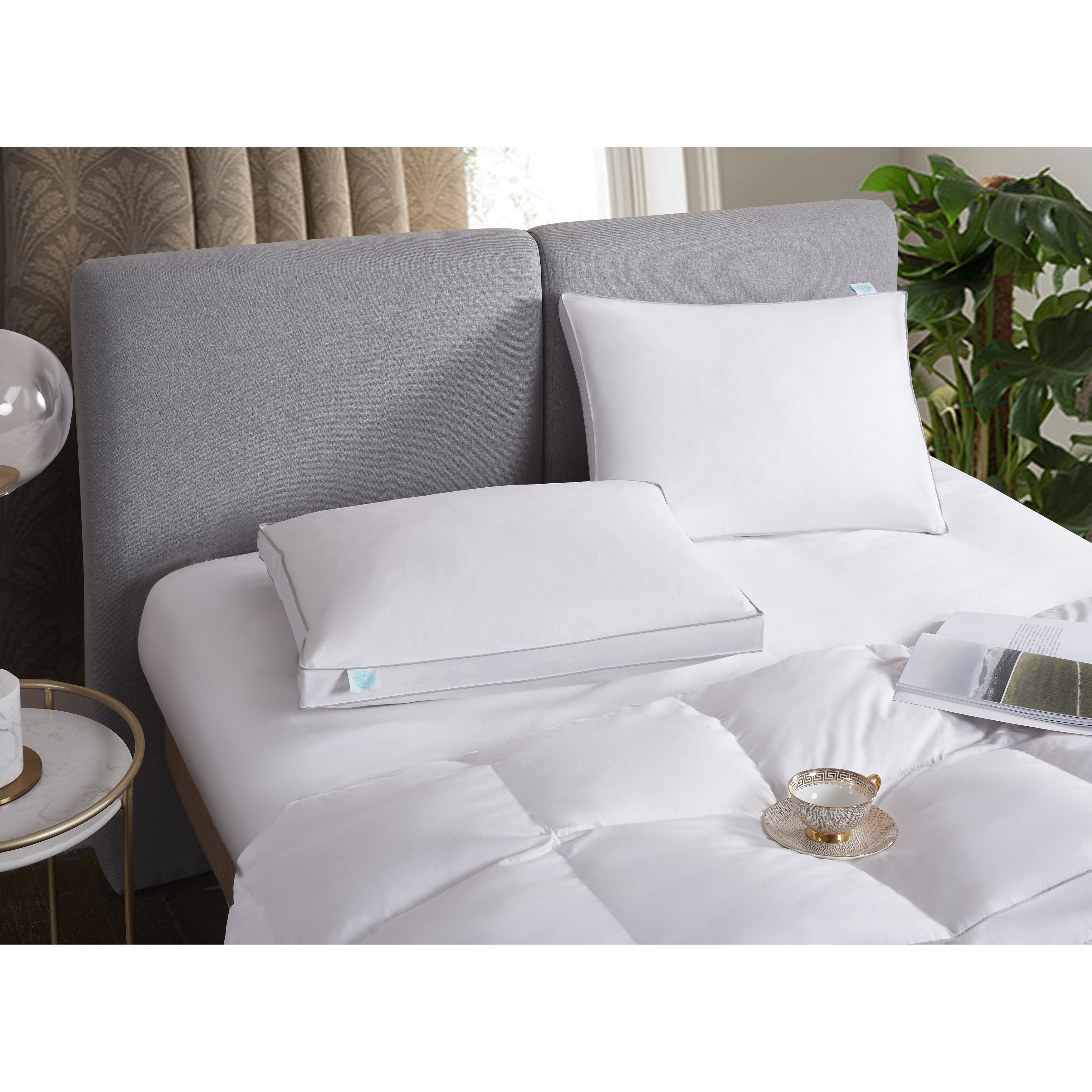 Martha Stewart White Feather and Down Pillows Set of 2 On Sale Bed Bath Beyond 31295232